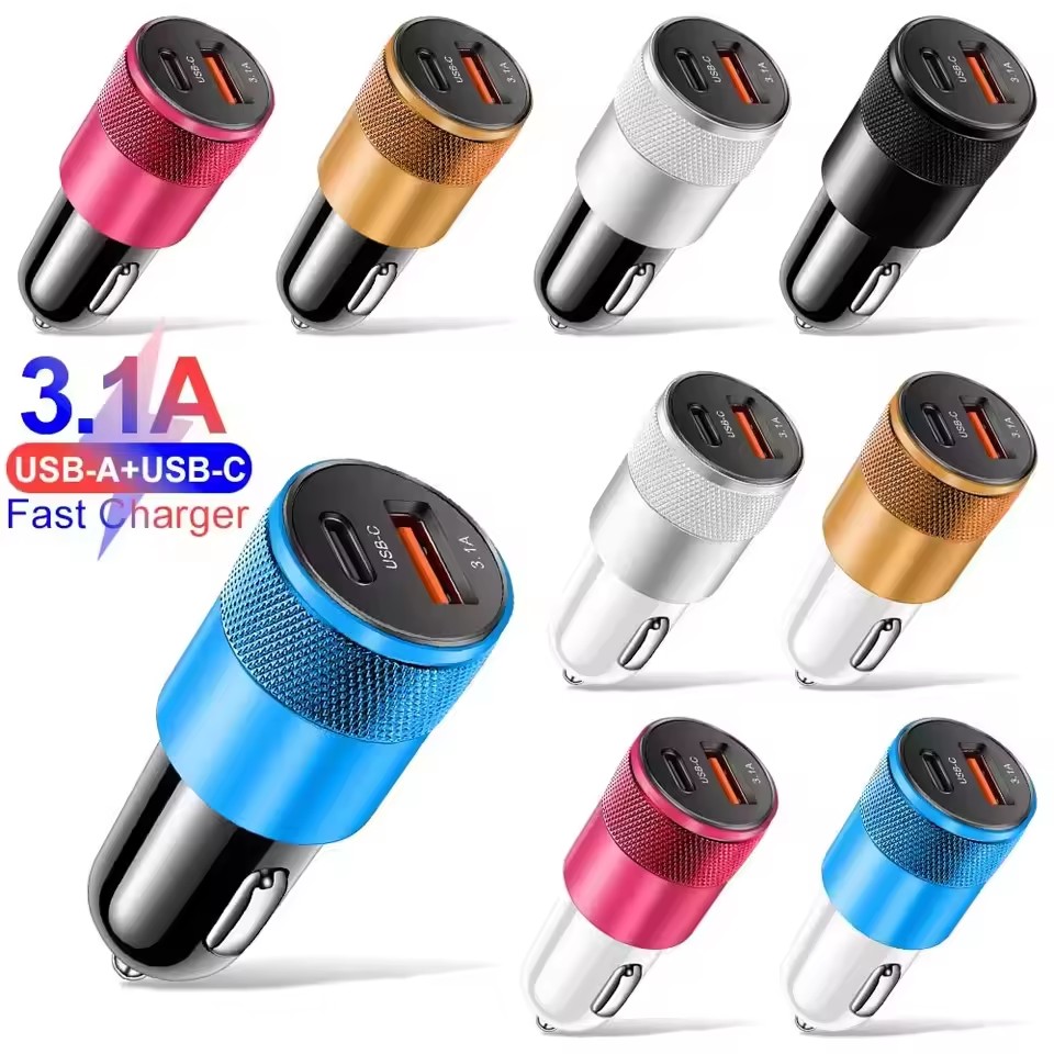 Car Charger - Cargador de coche USB 3.1A tipo
