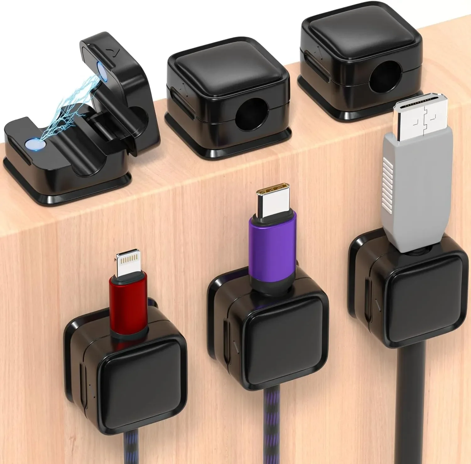 Car Cable Organizer - Mini organizador de cables, soporte magnético