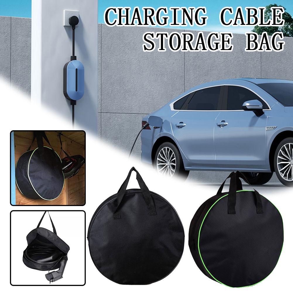 Car Cable Organizer - Bolsa de Almacenamiento Redonda y Resistente