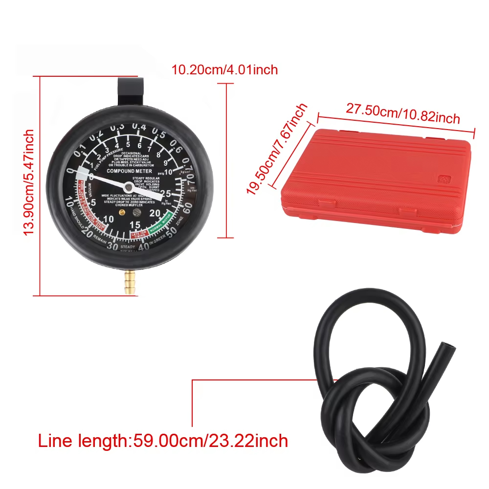 Probador de vacío y presión pa - Car Vacuum reseña y precio