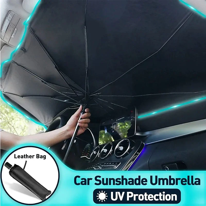 Protector Solar para Auto, Par - Windshield Sun Shade reseña y precio