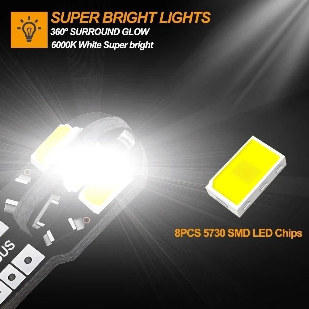 20/10PCS Bombilla LED W5W T10  - Car Led Light reseña y precio