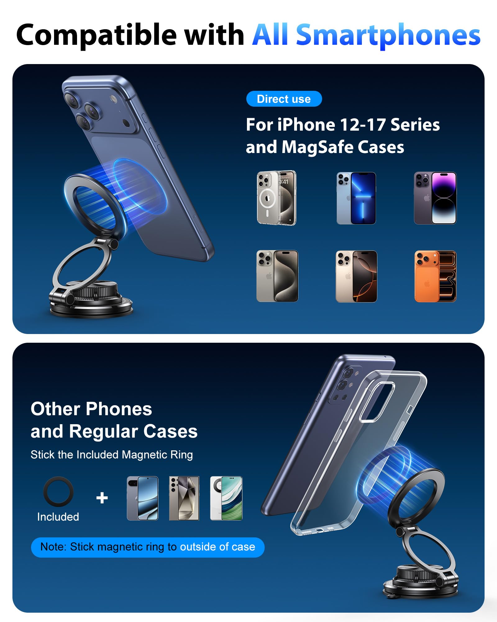 Soporte magnético para teléfon - Car Vacuum reseña y precio