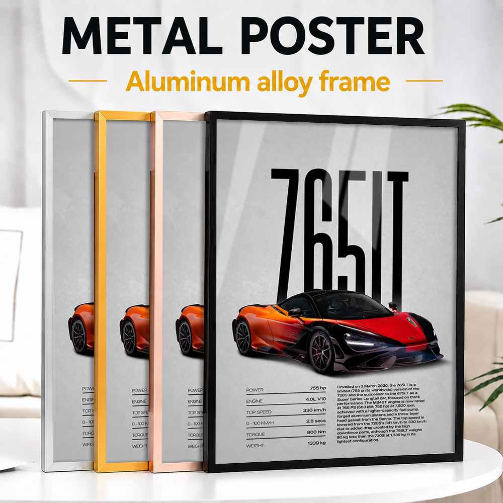 Póster Metálico Enmarcado de C - Car Mirror reseña y precio