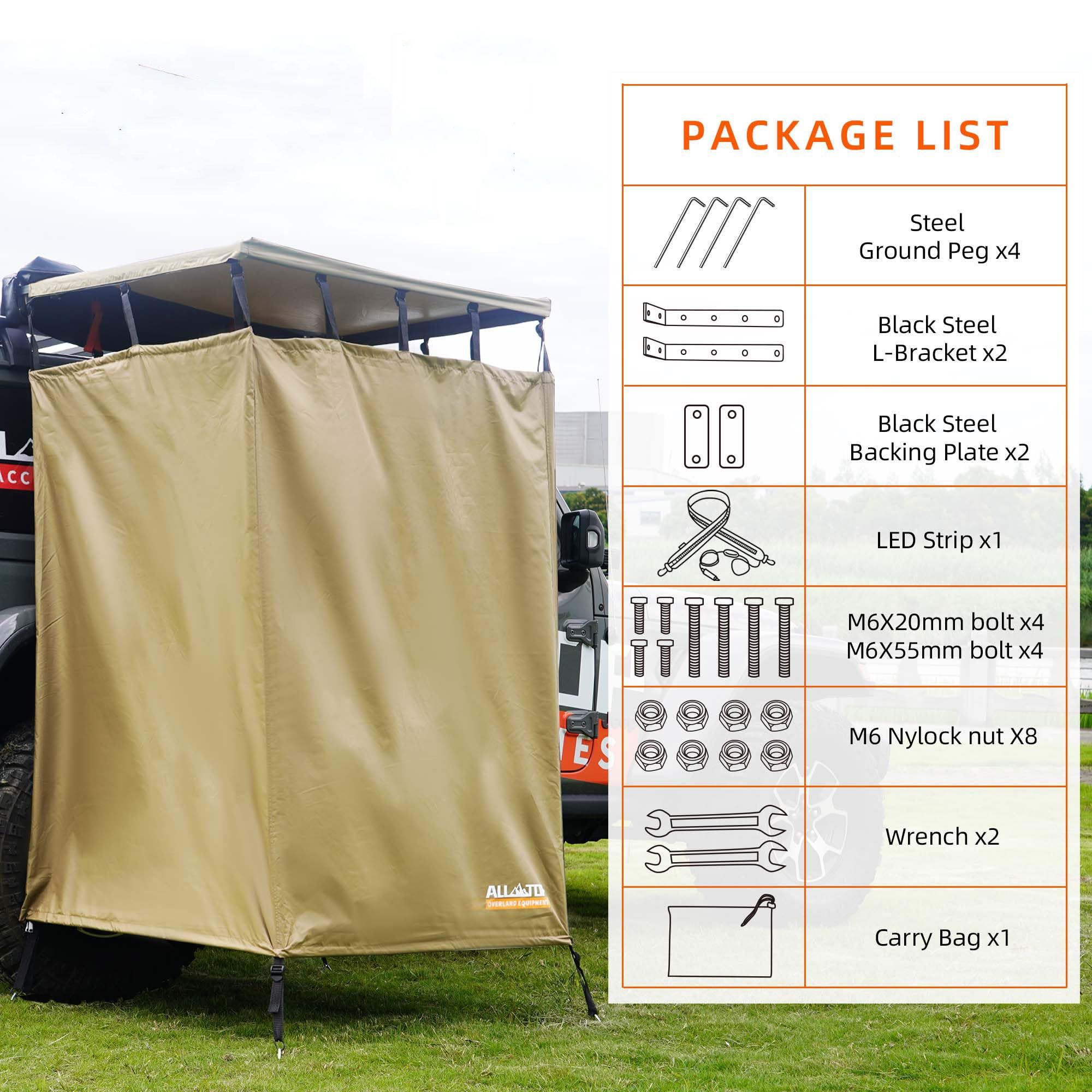 Carpa de Ducha Todoterreno Cub - Car Led Light reseña y precio