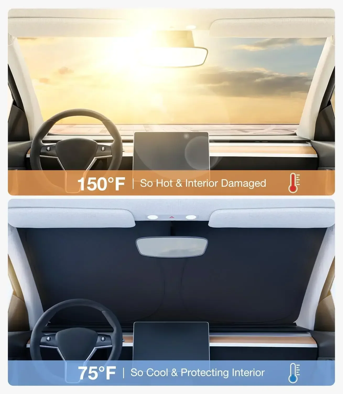 Parasol para Coche, Cubierta P - Windshield Sun Shade reseña y precio