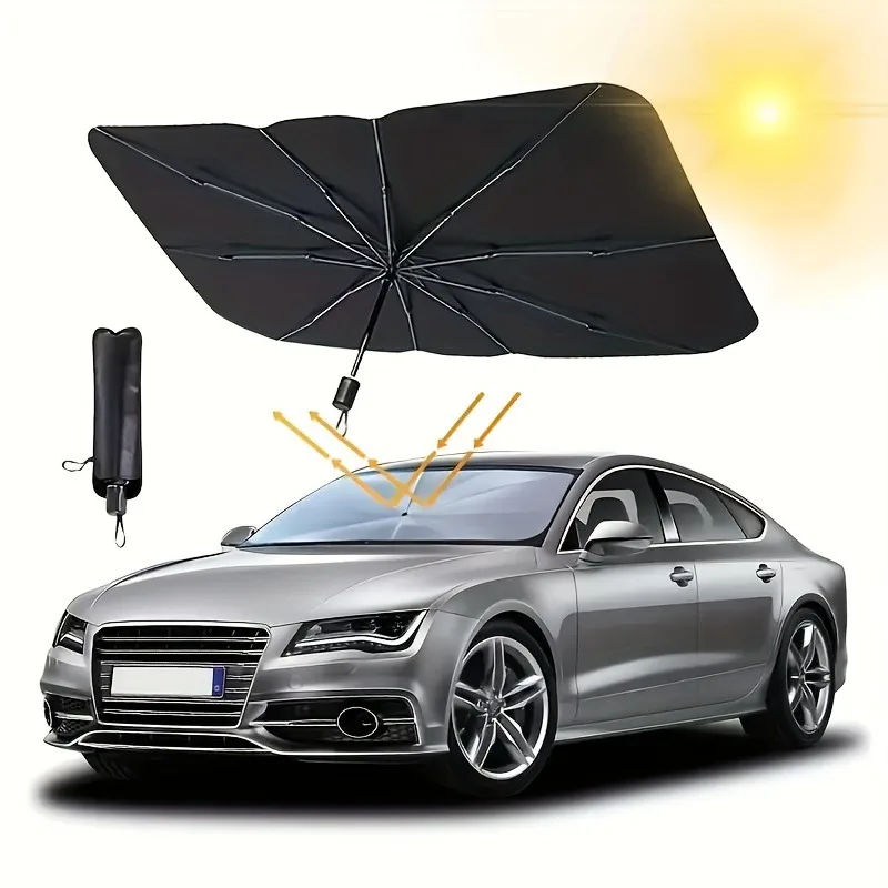 Protector Solar para Auto, Par - Windshield Sun Shade reseña y precio