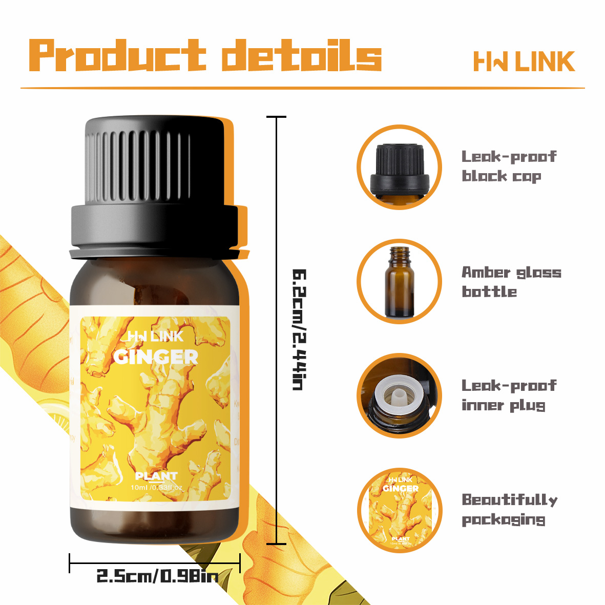 Aceite de Jengibre Puro y Natu - Car Air Freshener reseña y precio